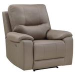 LeGrande Taupe Microfiber Power Recliner with USB