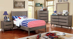 Lennart I Gray Wood Twin Bed