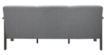 Lewiston 2-Pc Gray Textured Fabric Sofa Set