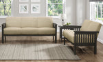 Lewiston 2-Pc Light Brown Textured Fabric Sofa Set