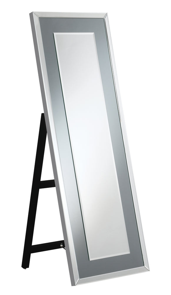 Lilith Silver Floor Mirror with Infinity LED Light Effect