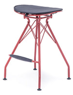 Lilly 2 Black/Dark Red Counter Height Stools