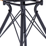 Lilly 2 Tan Faux Leather/Black Metal Bar Stools