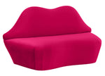 Lips Hot Pink Velvet Settee