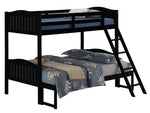 Littleton Black Wood Twin/Full Bunk Bed