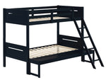 Littleton Blue Wood Twin/Full Bunk Bed