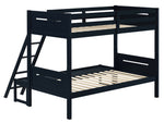 Littleton Blue Wood Twin/Full Bunk Bed