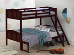 Littleton Espresso Wood Twin/Full Bunk Bed