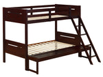 Littleton Espresso Wood Twin/Full Bunk Bed