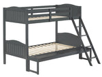 Littleton Grey Wood Twin/Full Bunk Bed