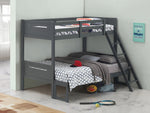 Littleton Grey Wood Twin/Full Bunk Bed