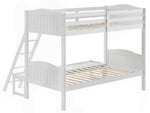 Littleton White Wood Twin/Full Bunk Bed