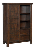 Logandale Brown Wood 8-Drawer Wardrobe