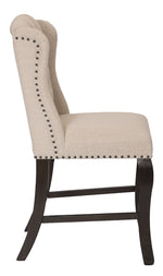 Loreta 2 Beige Fabric Counter Height Chairs