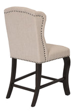 Loreta 2 Beige Fabric Counter Height Chairs