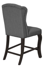 Loreta 2 Gray Fabric Counter Height Chairs