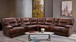 Louella 7-Pc Brown Power Recliner Sectional