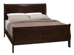 Louis Philippe 5-Pc Cappuccino Wood Queen Bedroom Set