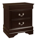 Louis Philippe 5-Pc Cappuccino Wood Queen Bedroom Set