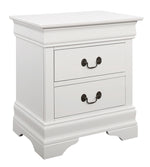 Louis Philippe 5-Pc White Wood Queen Bedroom Set