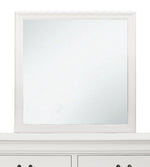 Louis Philippe White Wood Frame Dresser Mirror