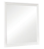 Louis Philippe White Wood Frame Dresser Mirror