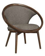 Lowery Chocolate Fabric/Walnut Accent Chair