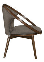 Lowery Chocolate Fabric/Walnut Accent Chair