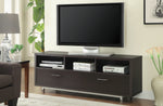 Luciana Contemporary Cappuccino Wood 60" TV Console