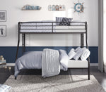 Lunar Dark Bronze Metal Twin/Full Bunk Bed