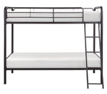 Lunar Dark Bronze Metal Twin/Twin Bunk Bed