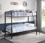 Lunar Dark Bronze Metal Twin/Twin Bunk Bed