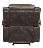 Lydia Brown Leather Air Manual Glider Recliner