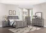 Maceline Weathered Grey Wood Cal King Sleigh Bed