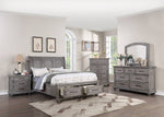 Maceline Weathered Grey Wood Cal King Storage Bed