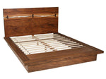 Madden Smokey Walnut Wood Cal King Platform Bed (Oversized)