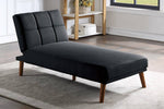 Mahika Black Linen-Like Fabric Adjustable Sectional