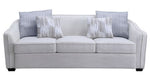 Mahler II Beige Linen Sofa with Sloping Armrest