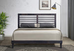 Mamie Cappuccino Wood Queen Platform Bed