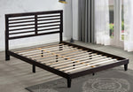 Mamie Cappuccino Wood Queen Platform Bed