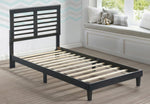 Mamie Cappuccino Wood Twin XL Platform Bed