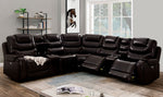 Mariah 7-Pc Brown Power Recliner Sectional