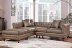 Marlow Dark Coffee Modular Sectional with Ottoman