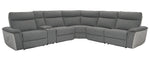 Maroni 6-Pc Gray Fabric Power Recliner Sectional