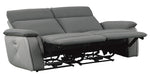 Maroni Gray Fabric Power Recliner Loveseat