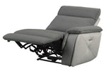 Maroni Gray Fabric Power Recliner Loveseat