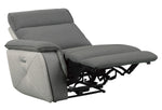 Maroni Gray Fabric Power Recliner Sofa