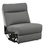 Maroni Gray Fabric Power Recliner Sofa