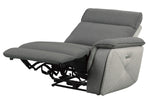 Maroni Gray Fabric Power Recliner Sofa