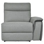 Maroni Gray Power Recliner Loveseat w/ Console